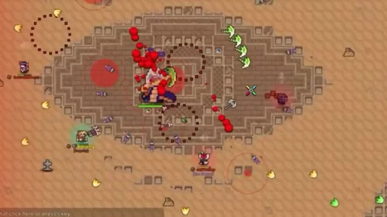 Intense boss confrontation