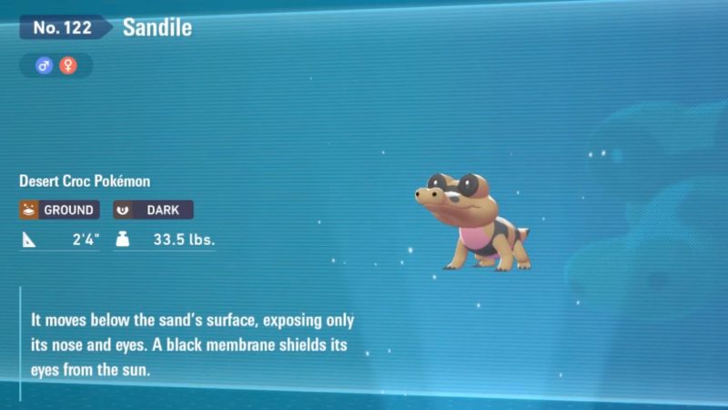 Pokemon Legends Z-A: Acquiring Sandile and Its Evolutions