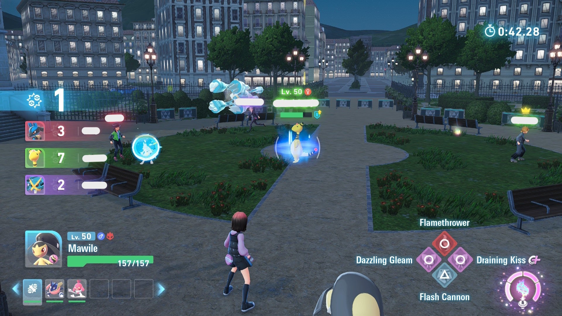 Competitive battle interface showcasing Greninja