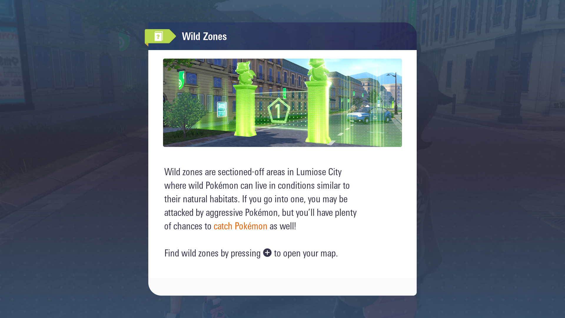 Capture targets in the initial exploration zone (Image via The Pokémon Company)