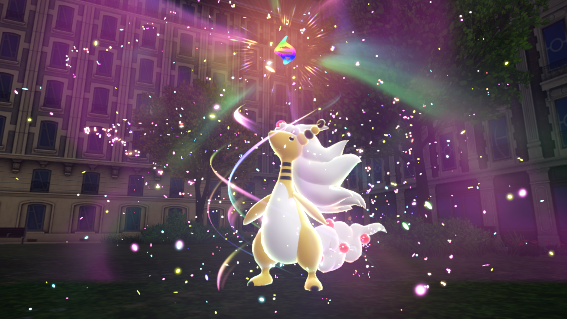 Transformed Pokémon in action