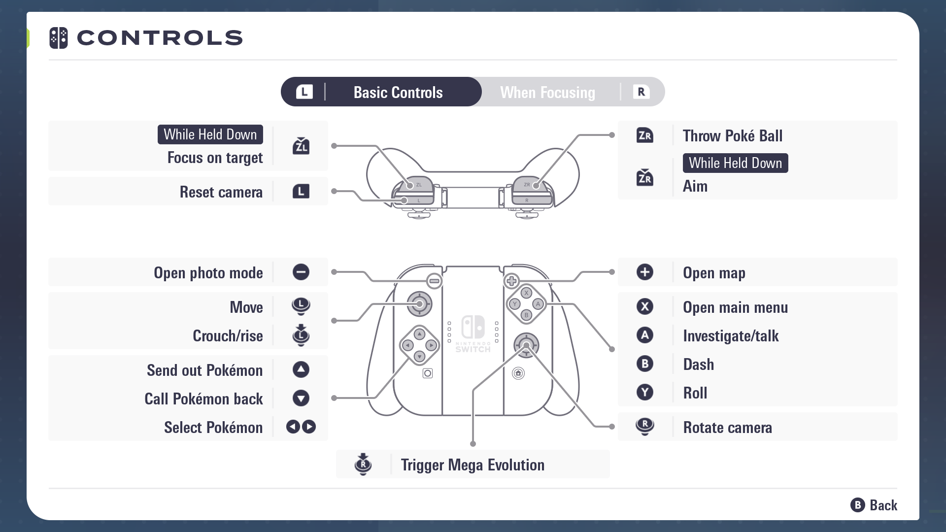 Battle interface layout in-game