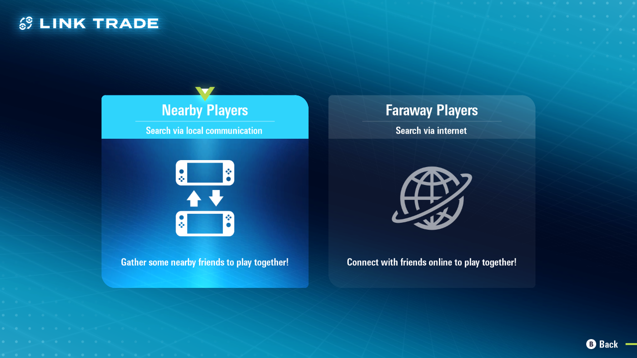 Long-Distance Trading Screen (Official Game Capture)