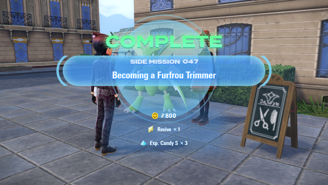 Rewards for unlocking Furfrou styling capabilities (Source: The Pokemon Company)