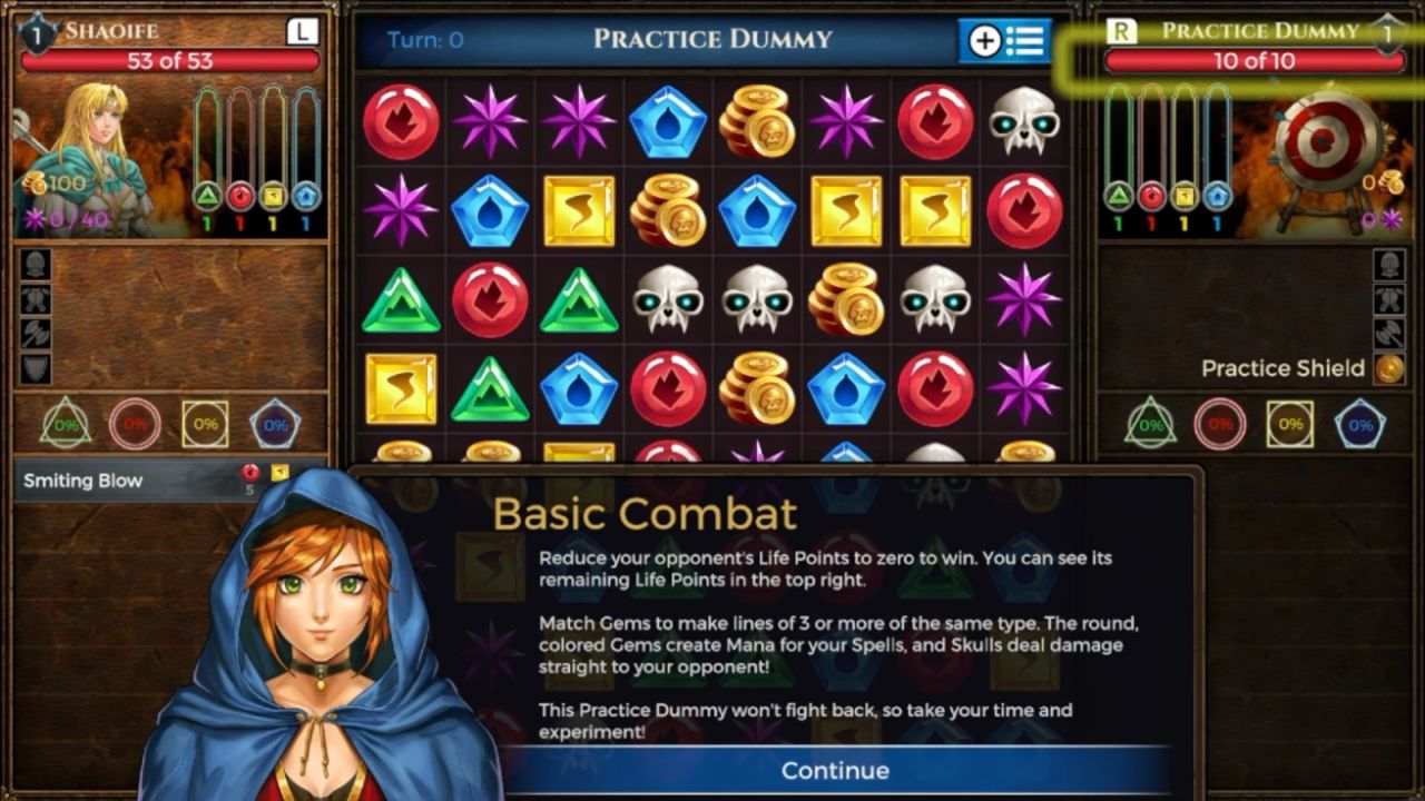 Puzzle Quest: Immortal, PC, Gameplay, Best Companions & Party Setups, Screenshot