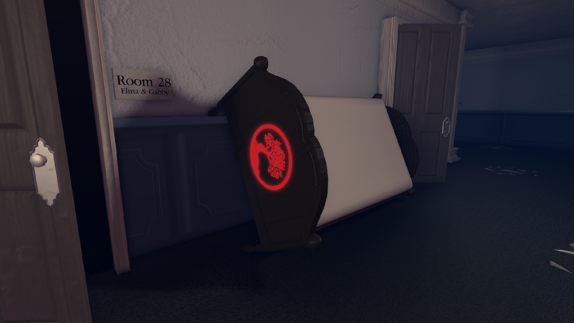 Rune on the sideways bed (Image via Roblox Corporation)