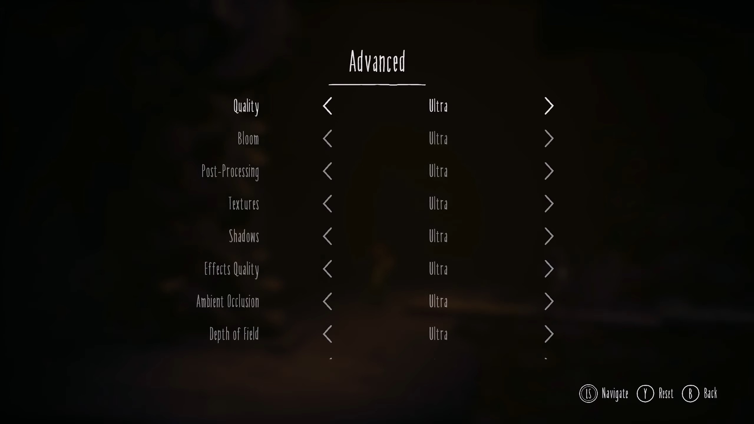 Picture of Little Nightmares 3 graphics settings page