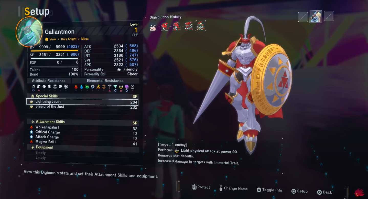 Gallantmon's legendary armor (Credits: Bandai Namco Entertainment | ShadowShak/YouTube)