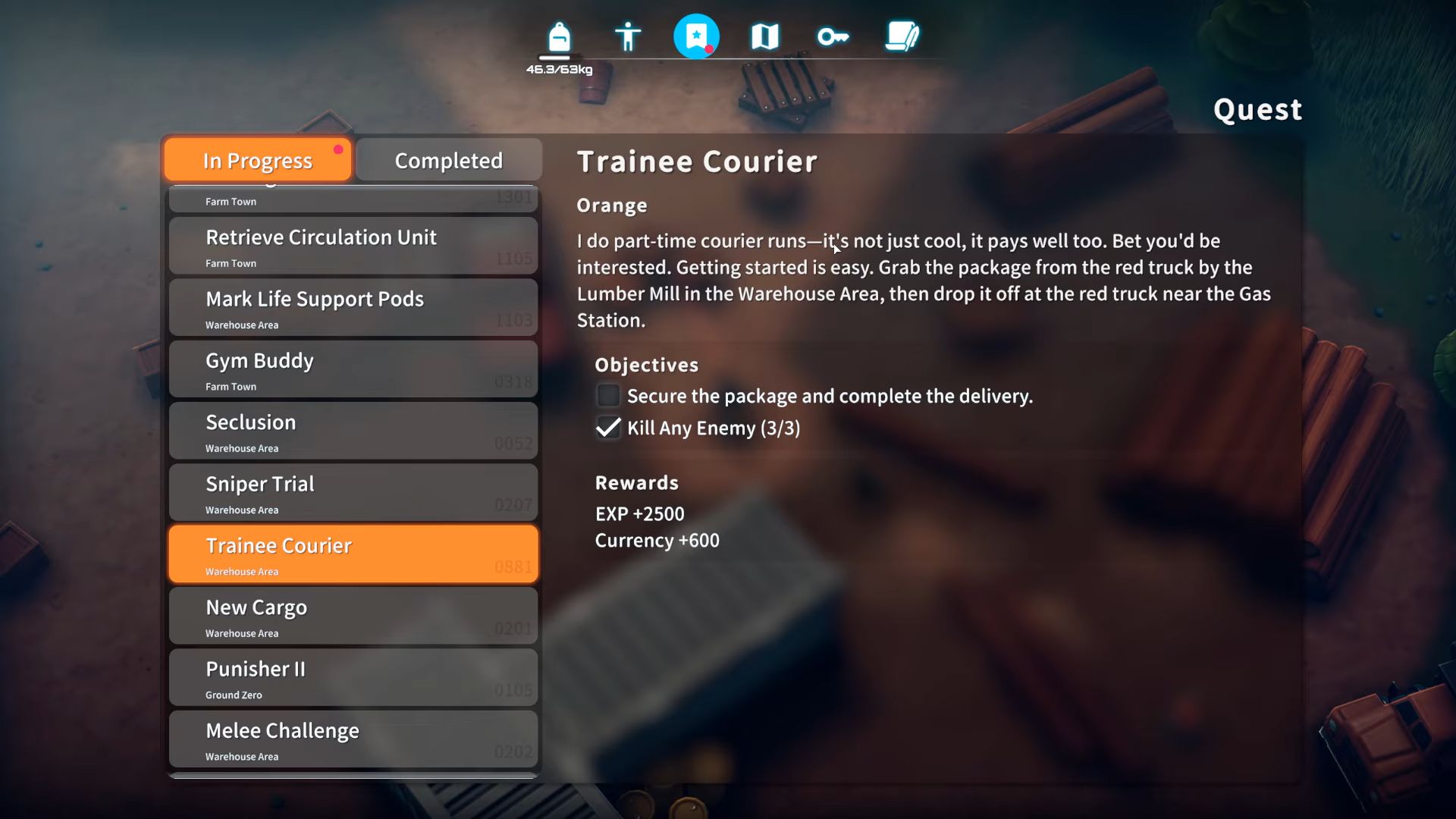 Mission objectives interface in Escape From Duckov (Image via bilibili)