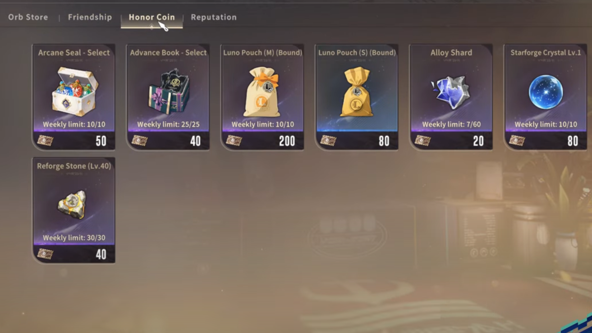 Honor Coins in Blue Protocol Star Resonance (Image via Bandai Namco)