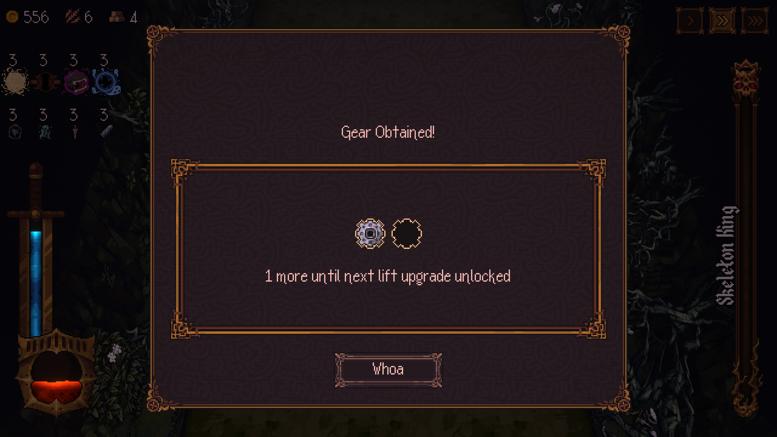 Unlock Gears to Upgrade the Pit Lift (Image via Devolver Digital)