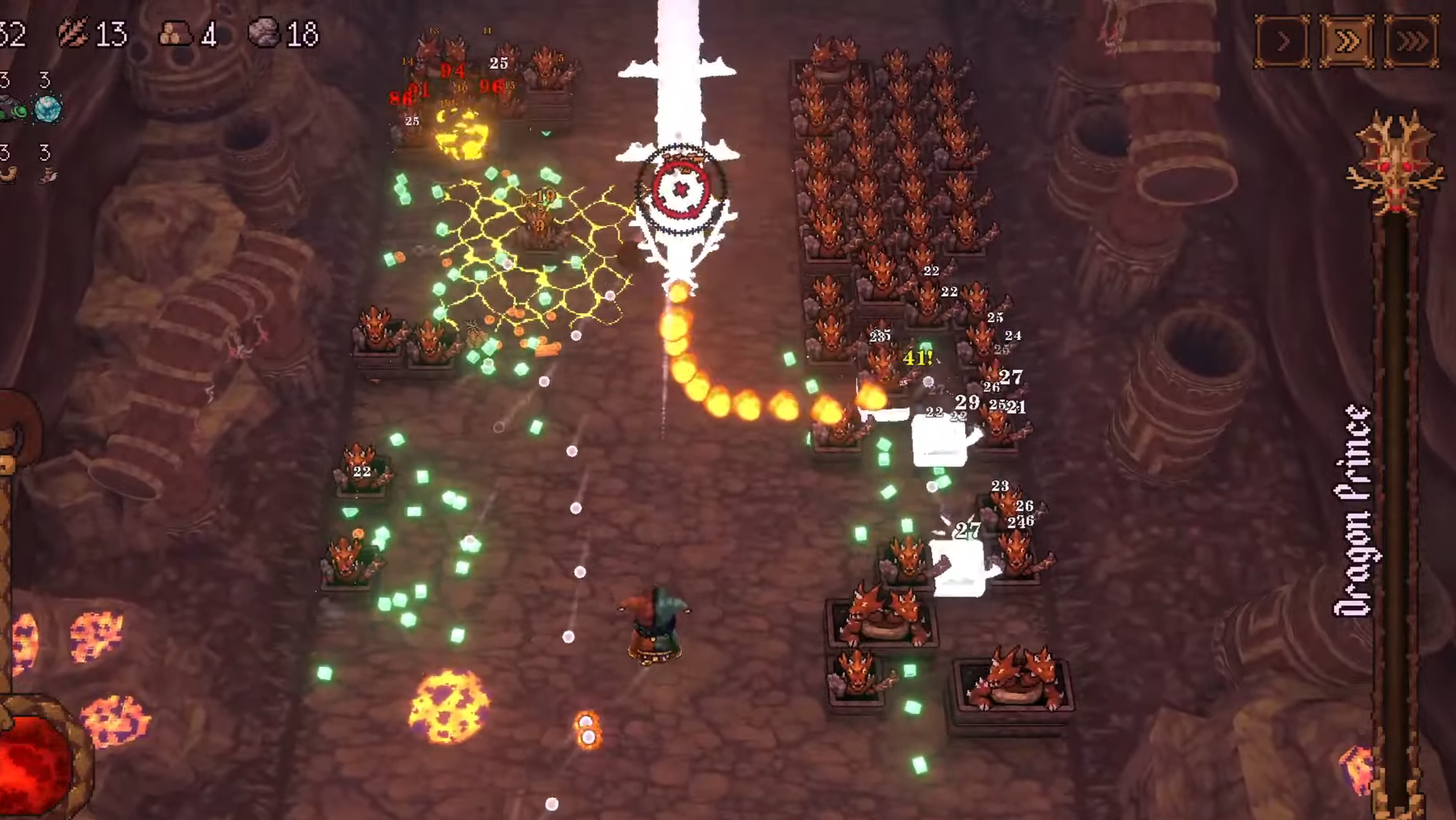 Controlling battlefield adds during the encounter (Art Credit: Devolver Digital)