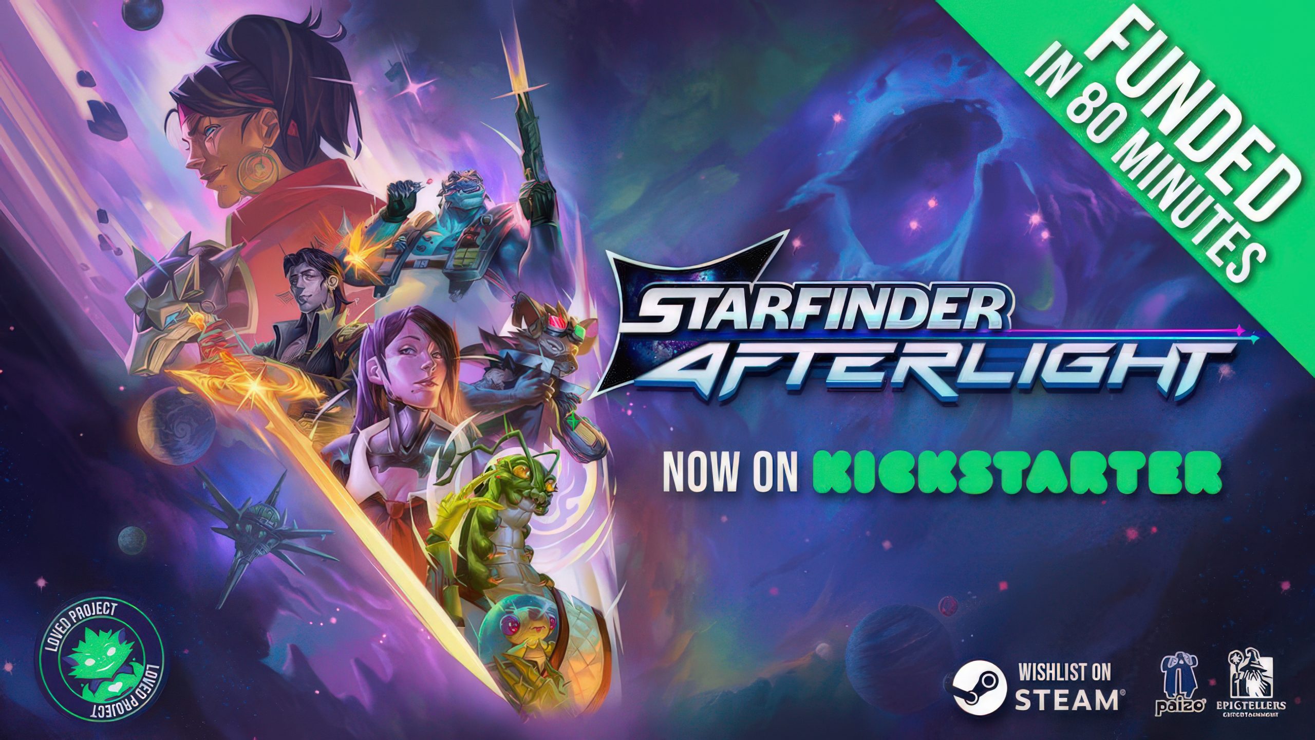 Turn-Based cRPG Starfinder: Afterlight Reaches Minimum Kickstarter Goal in 80 Minutes