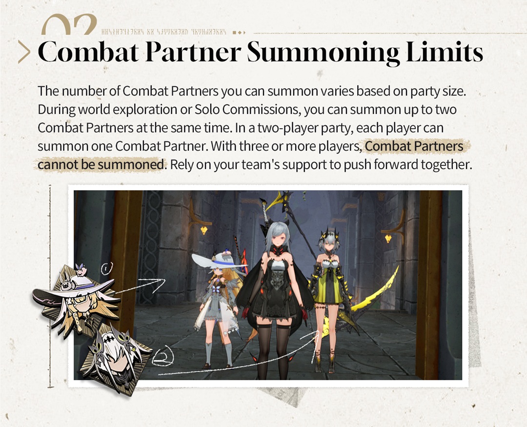Summoning combat partners in Duet Night Abyss
