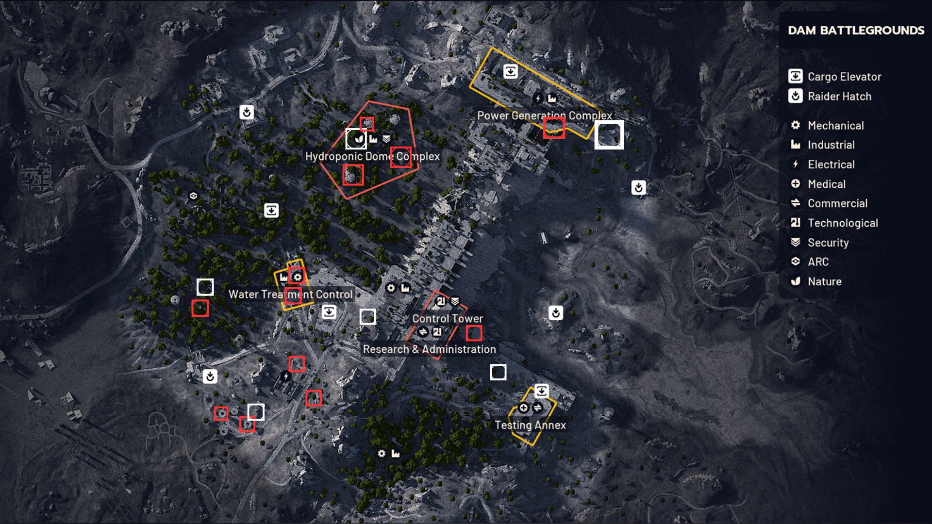 Strategic Map Points for Container Extraction