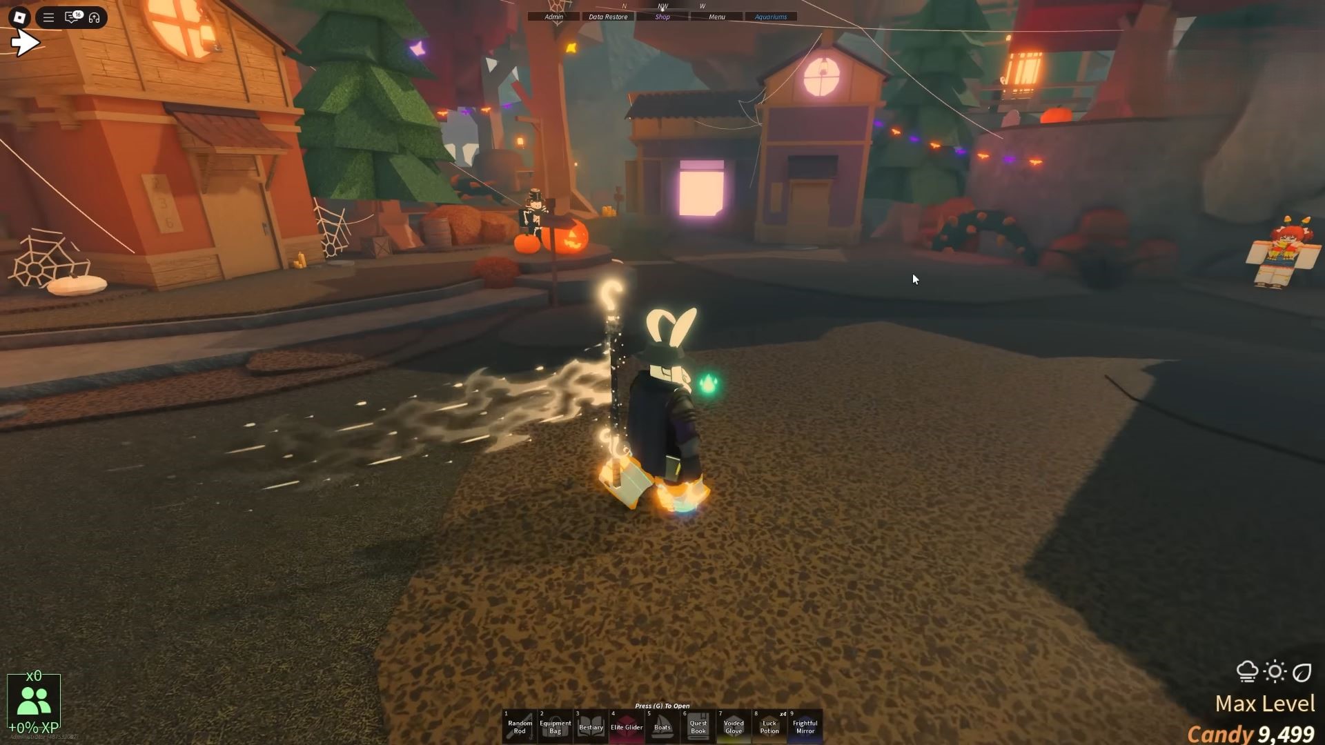 Walking with Celestial Waders on (Image via Roblox Corporation)