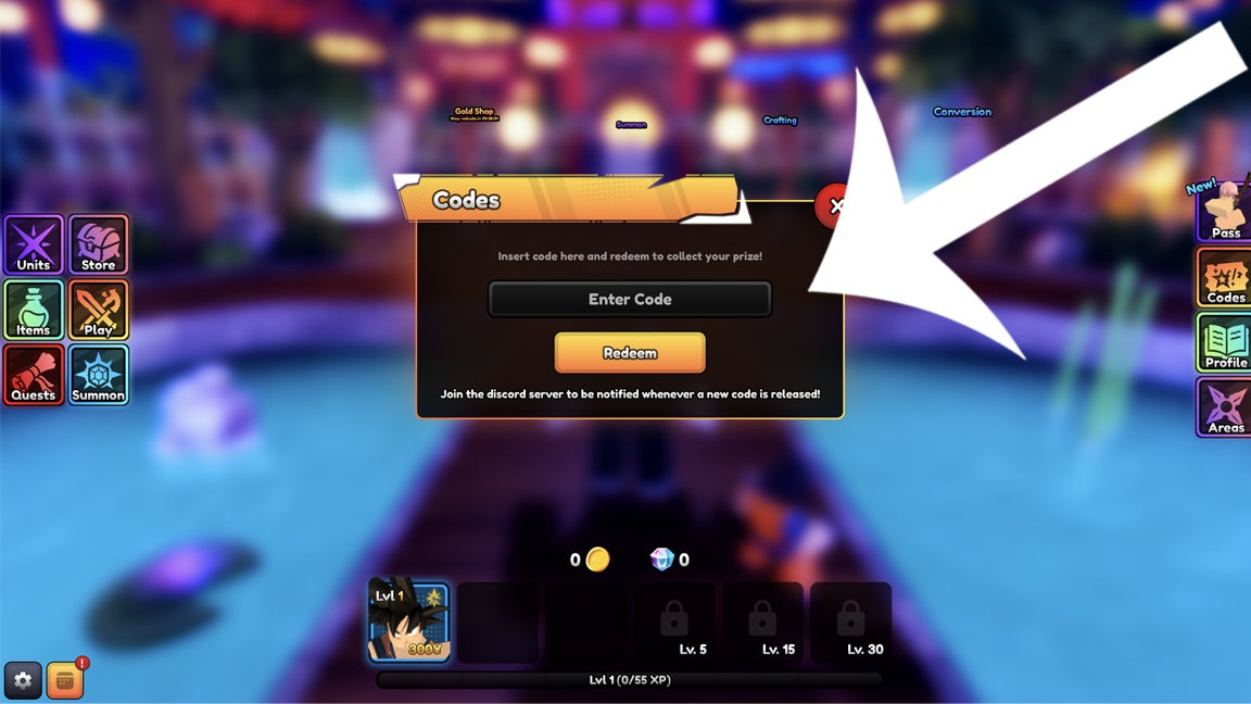 Code input interface demonstration