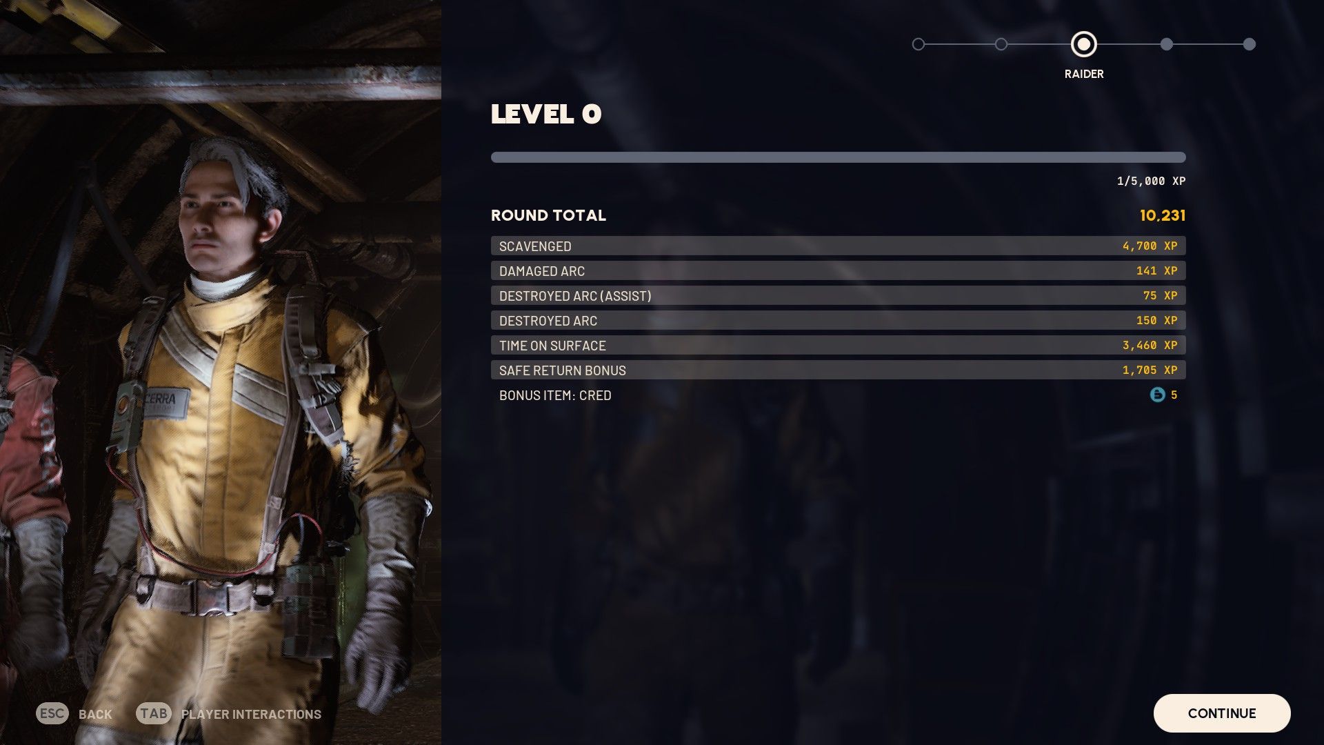 Ingame activities generate experience (Credit: Embark Studios)