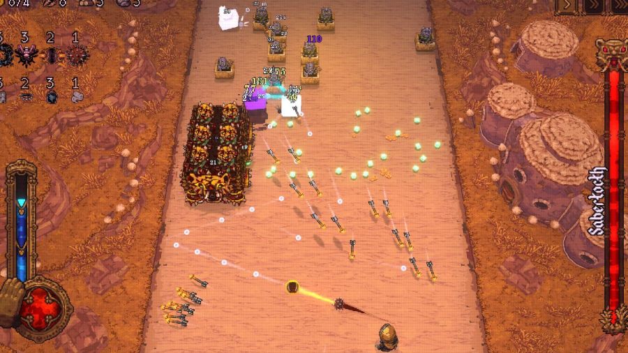 Ball X Pit gameplay with evolution attacks