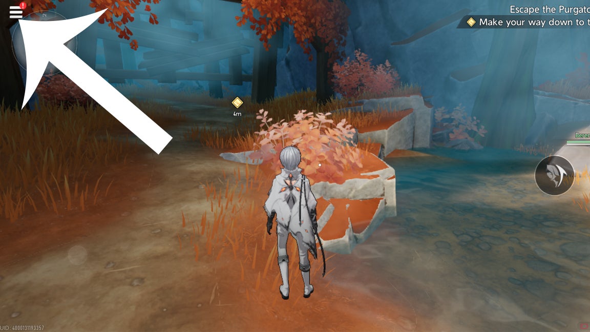 Interface navigation marker