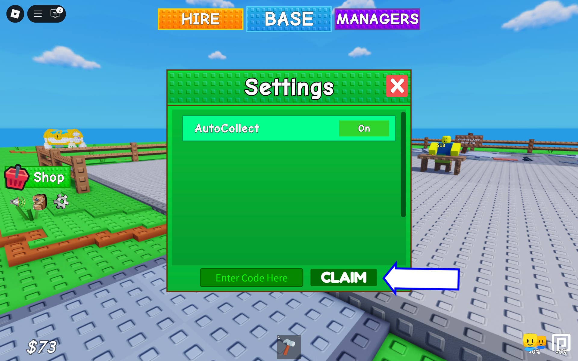 Voucher redemption interface demonstration