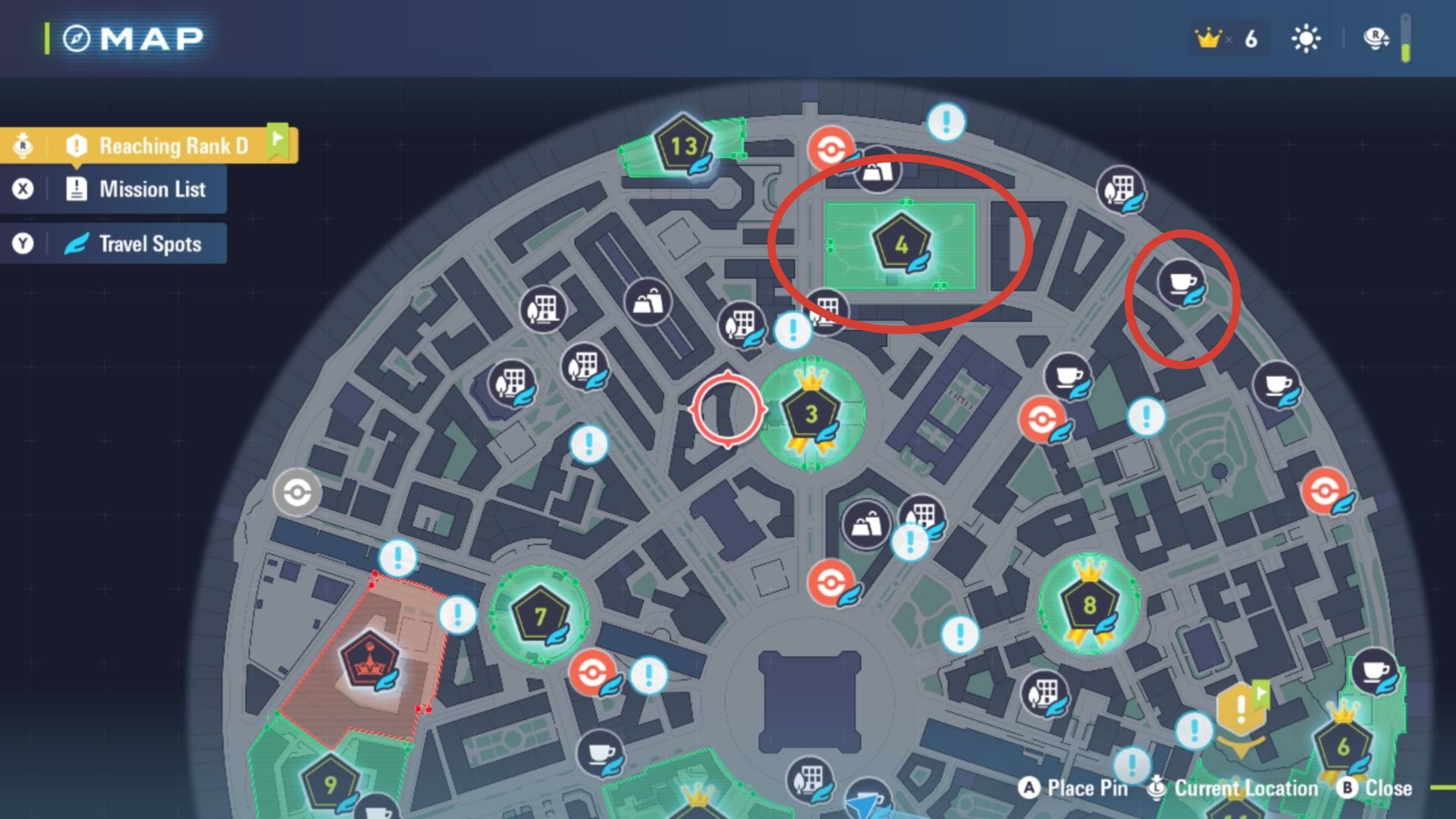 Gastly and Haunter spawn locations in Pokemon Legends Z-A (Image via TPC)
