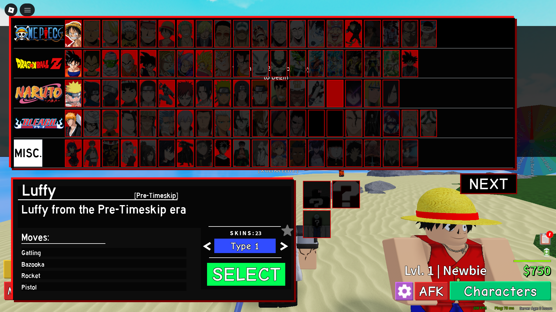ABA combat screenshot