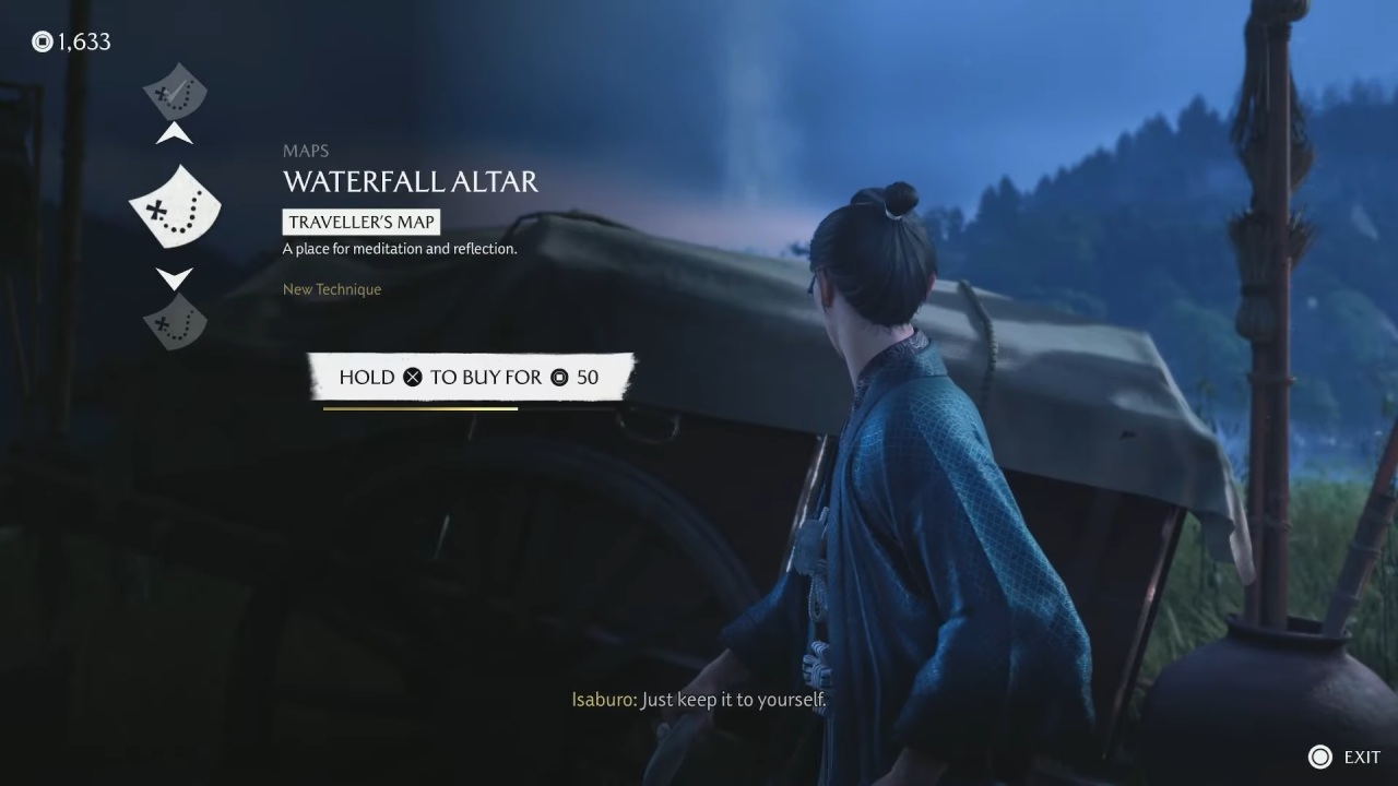 Ghost of Yōtei, Guide, How to Set Travellers Map