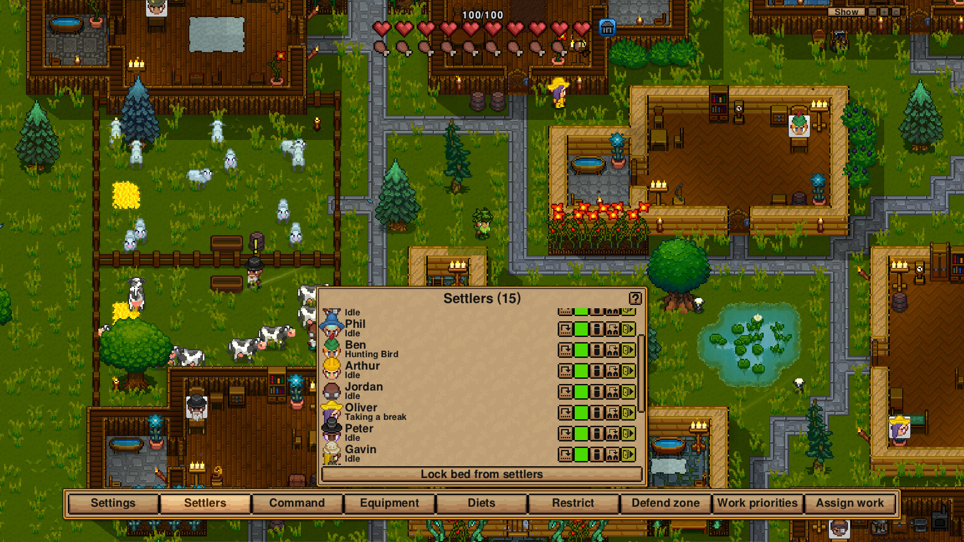 Enclosed spaces facilitate animal capture in Necesse (Source: Fair Games ApS)