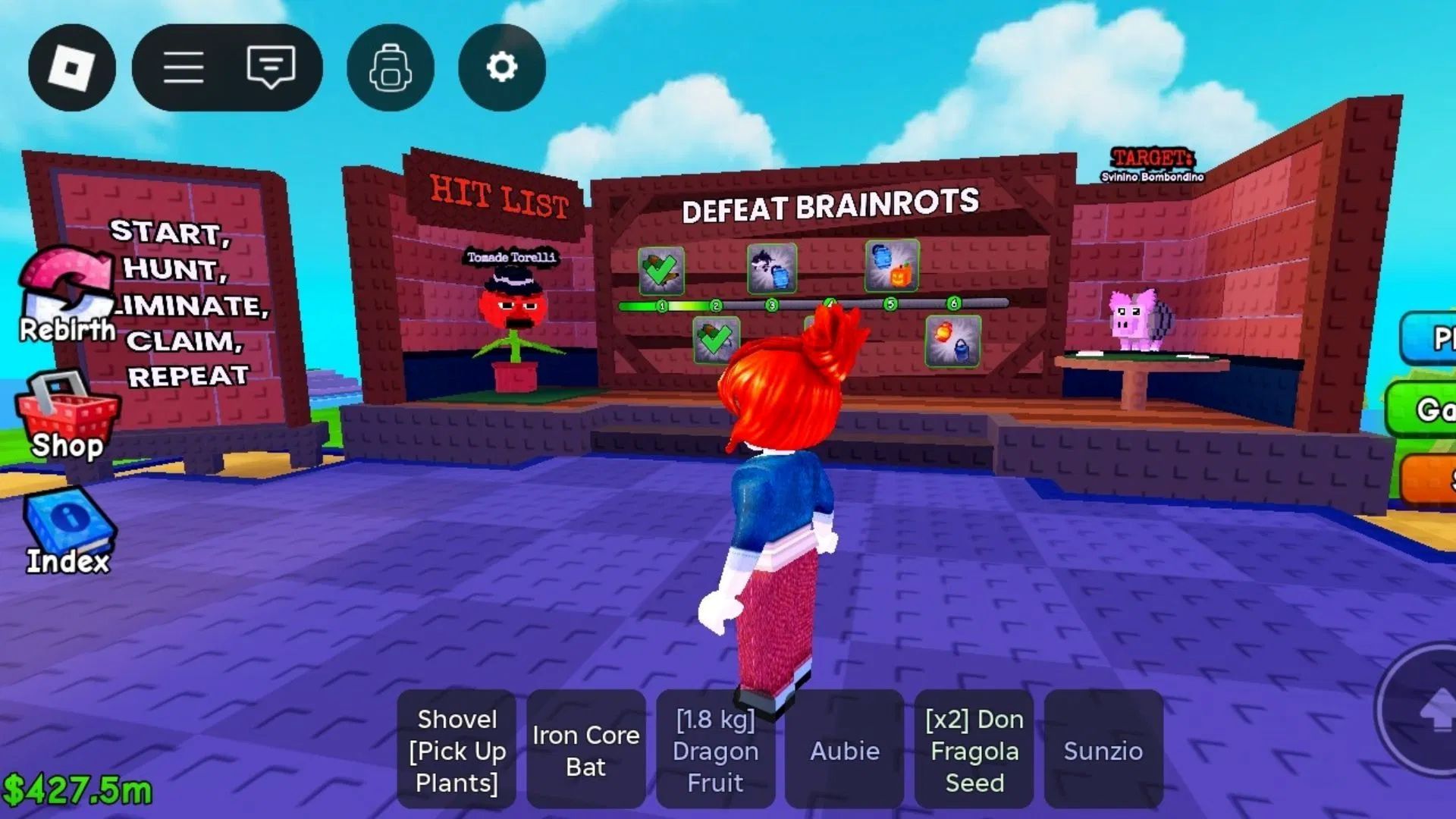 Complete the quest and gain your rewards (Image via Roblox Corporation)