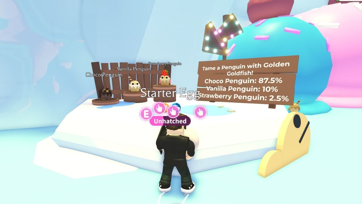 Penguin taming area in Adopt Me