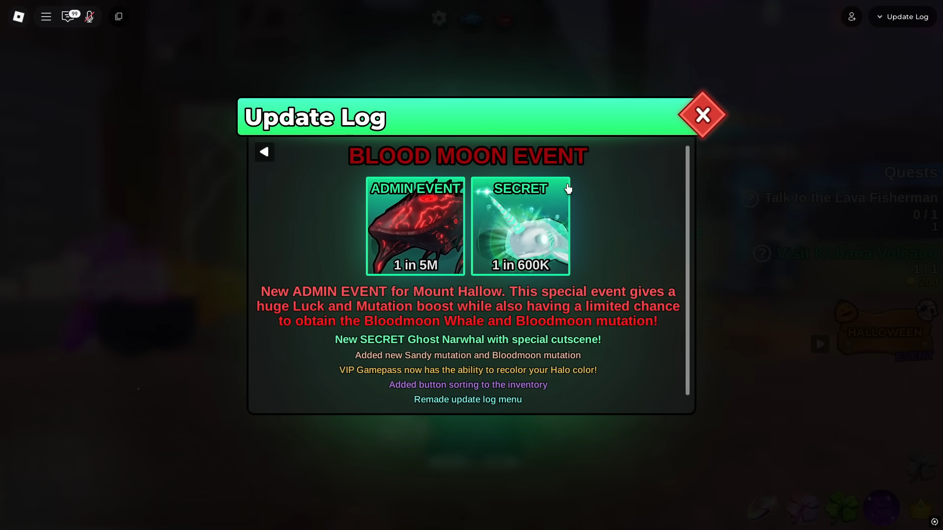 Blood moon event (Image via Roblox Corporation)