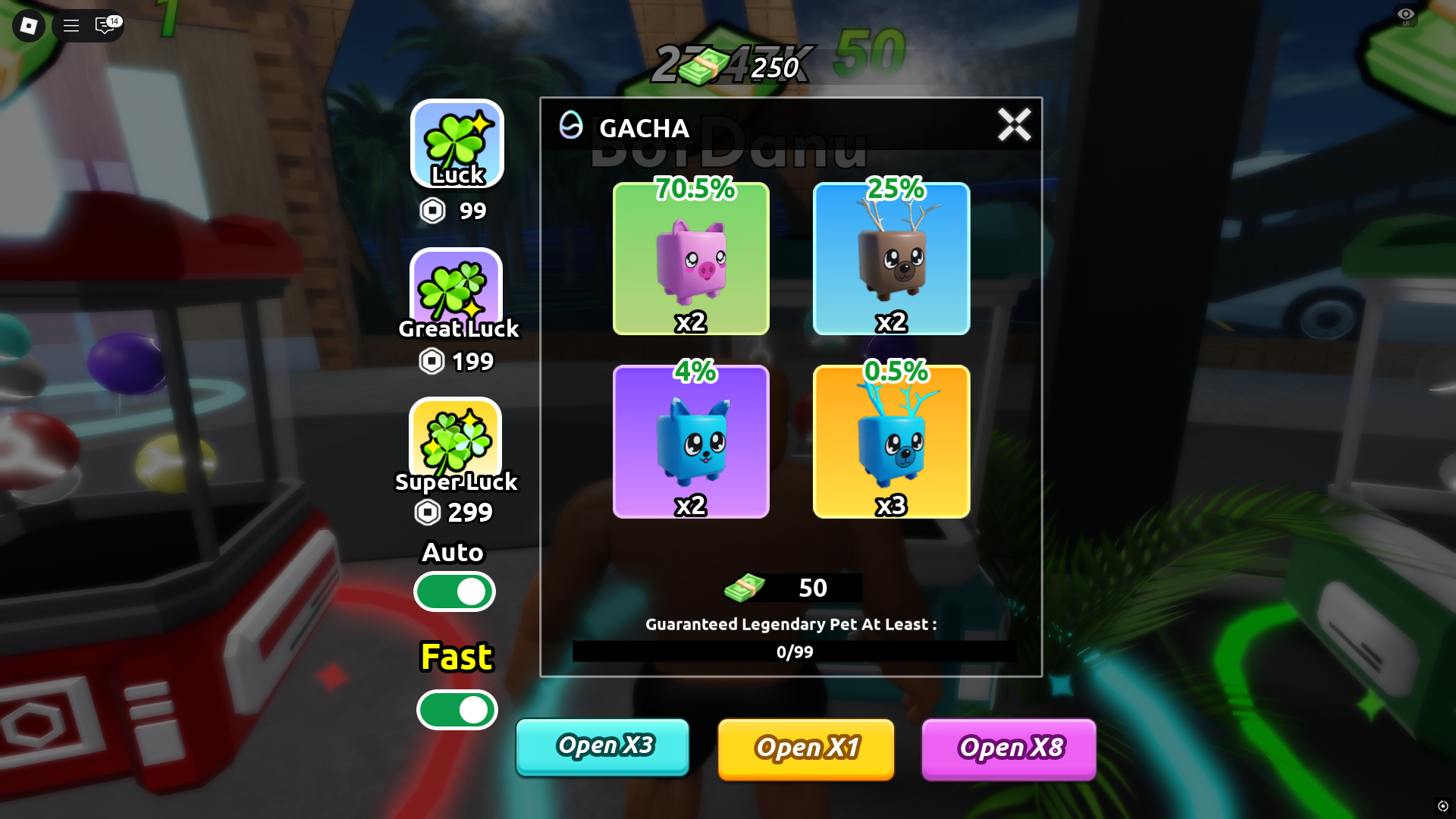 Hatching new pets (Image via Roblox Corporation)