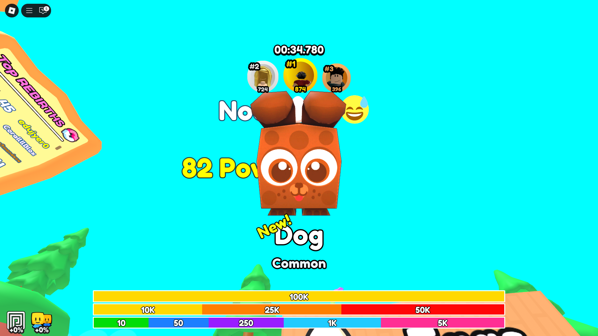 Pet customization screen (Image via Roblox Corporation)