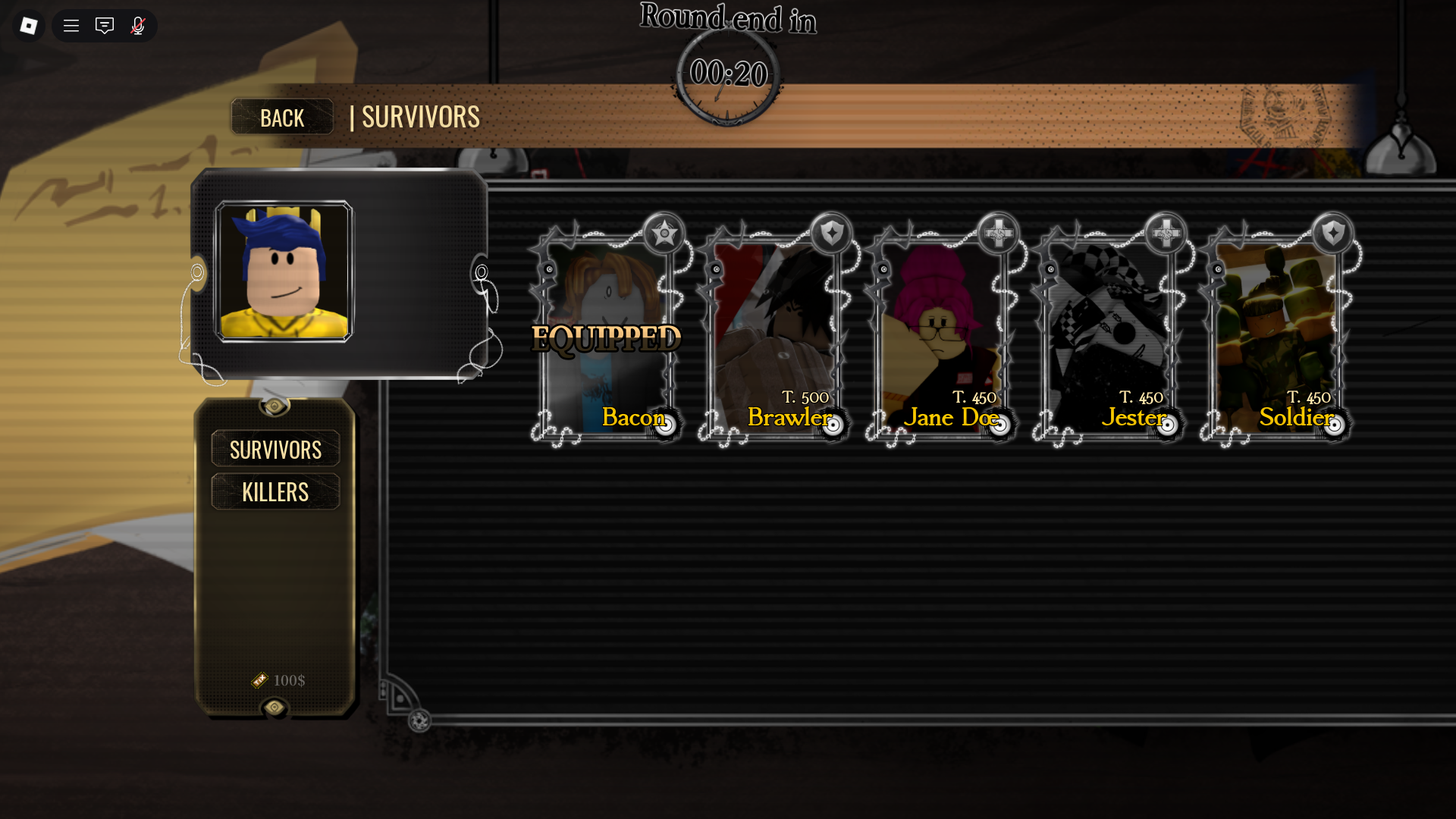 Buying new classes (Image via Roblox Corporation)