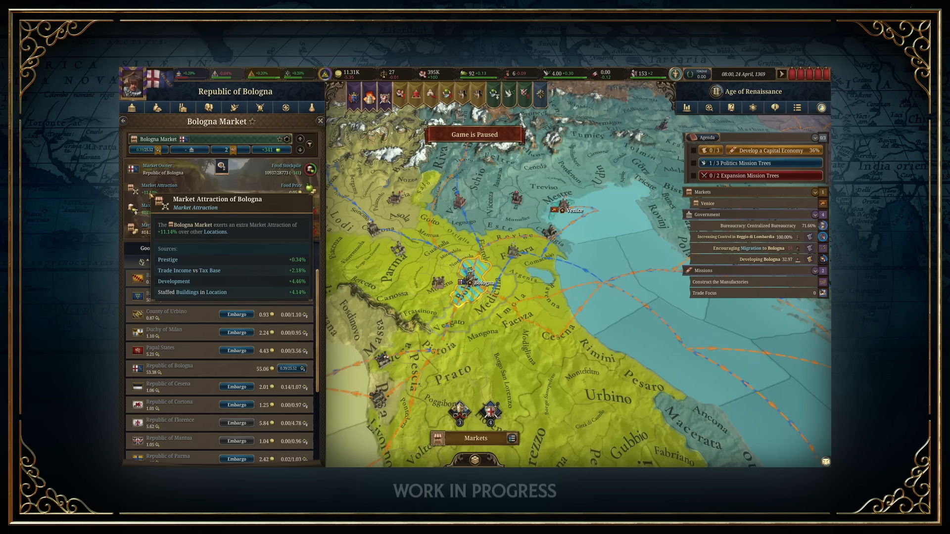 Market removal alters regional commerce (Image via Paradox Interactive)