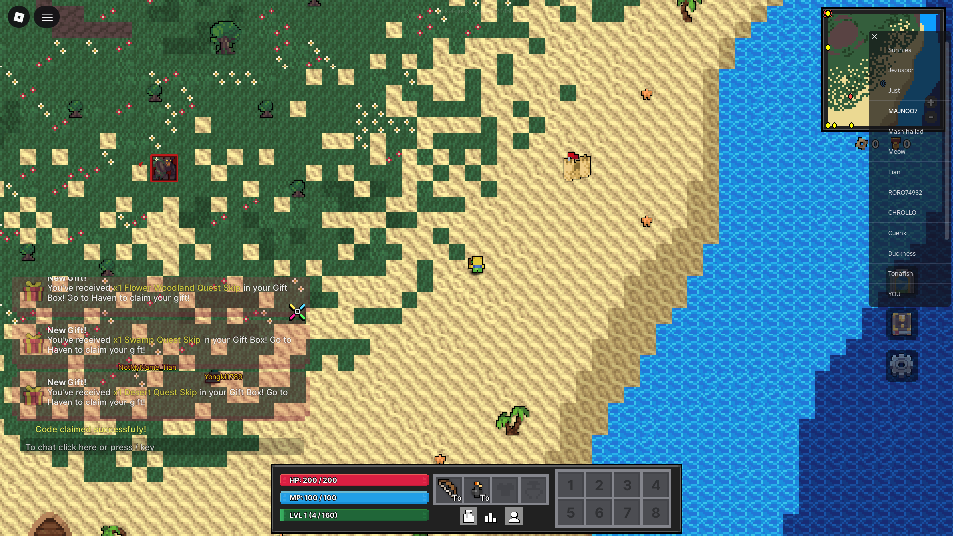 Gameplay screenshot from Pixel Quest