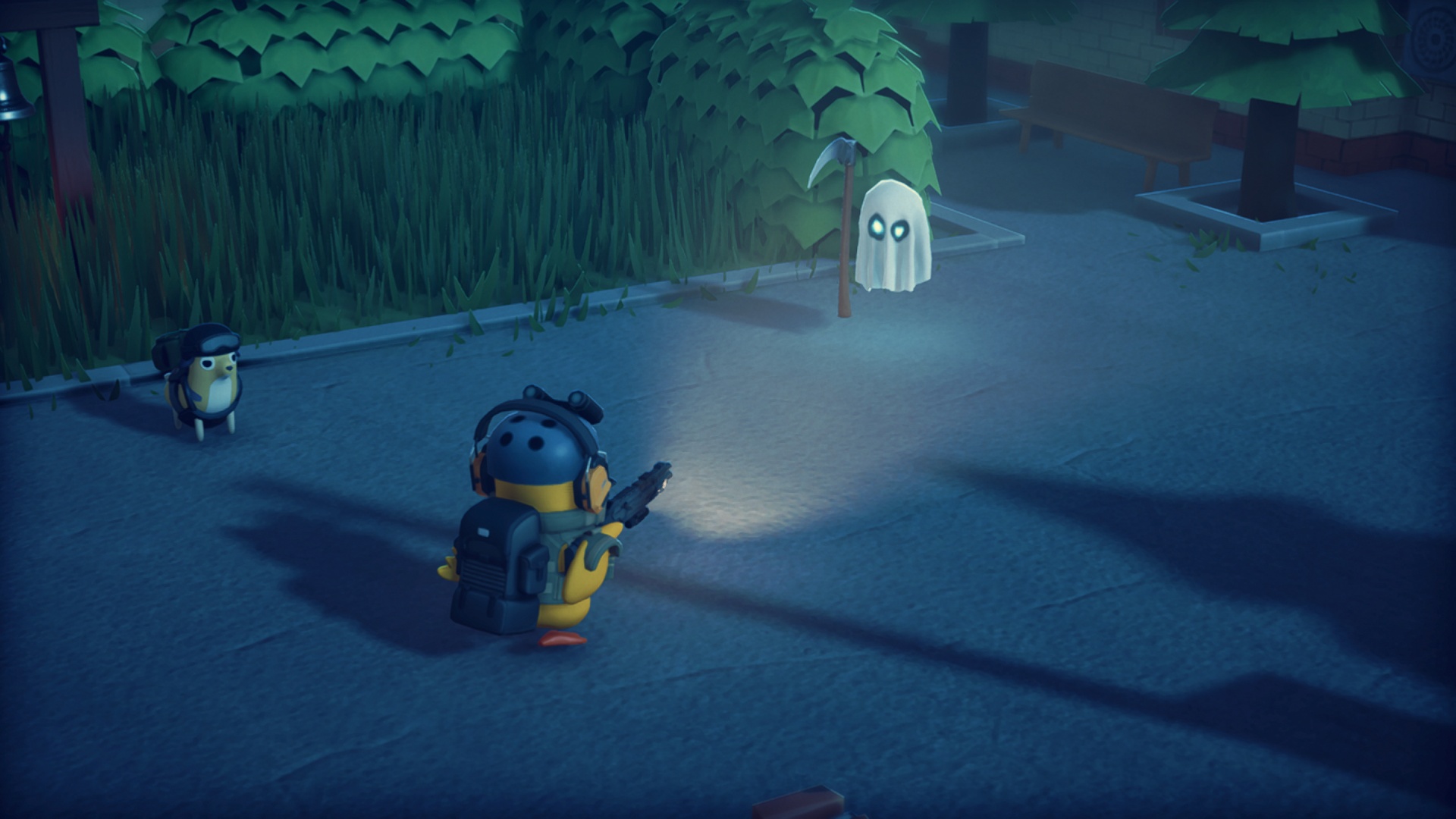 Phantom combat scene