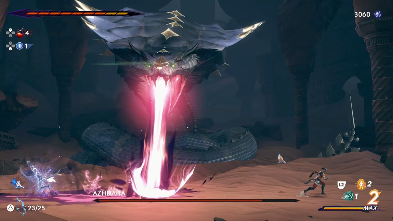Prince of Persia: The Lost Crown, PC, Gameplay, How to Beat Azhdaha Boss, Screenshot