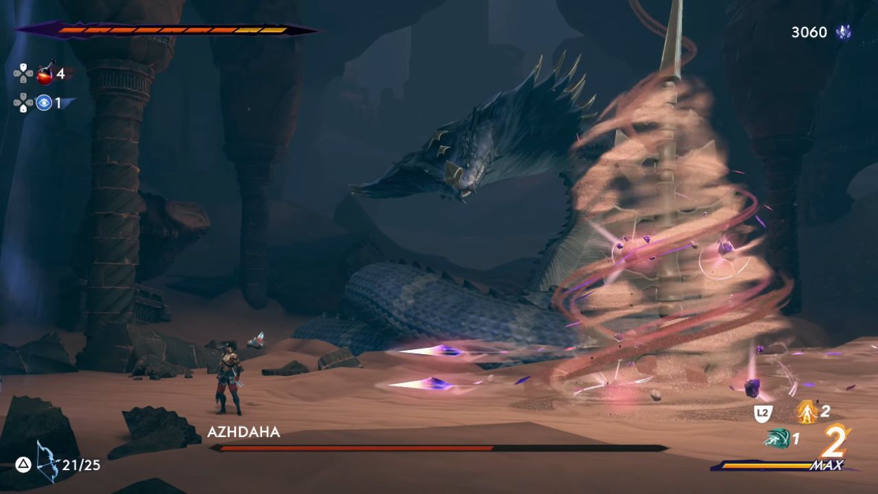 Prince of Persia: The Lost Crown, PC, Gameplay, How to Beat Azhdaha Boss, Screenshot