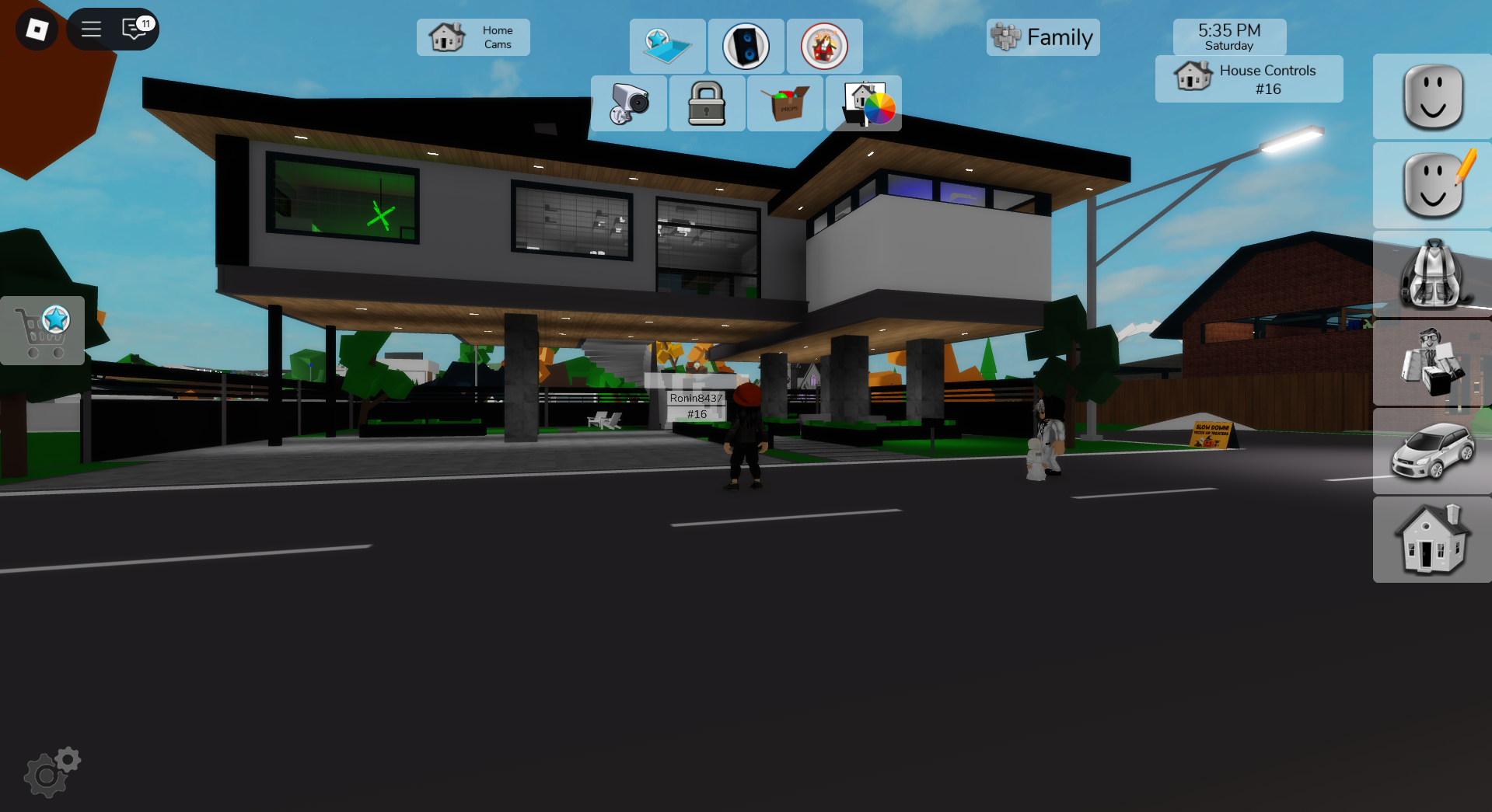 Building a house in Brookhaven (Image via Roblox Corporation)