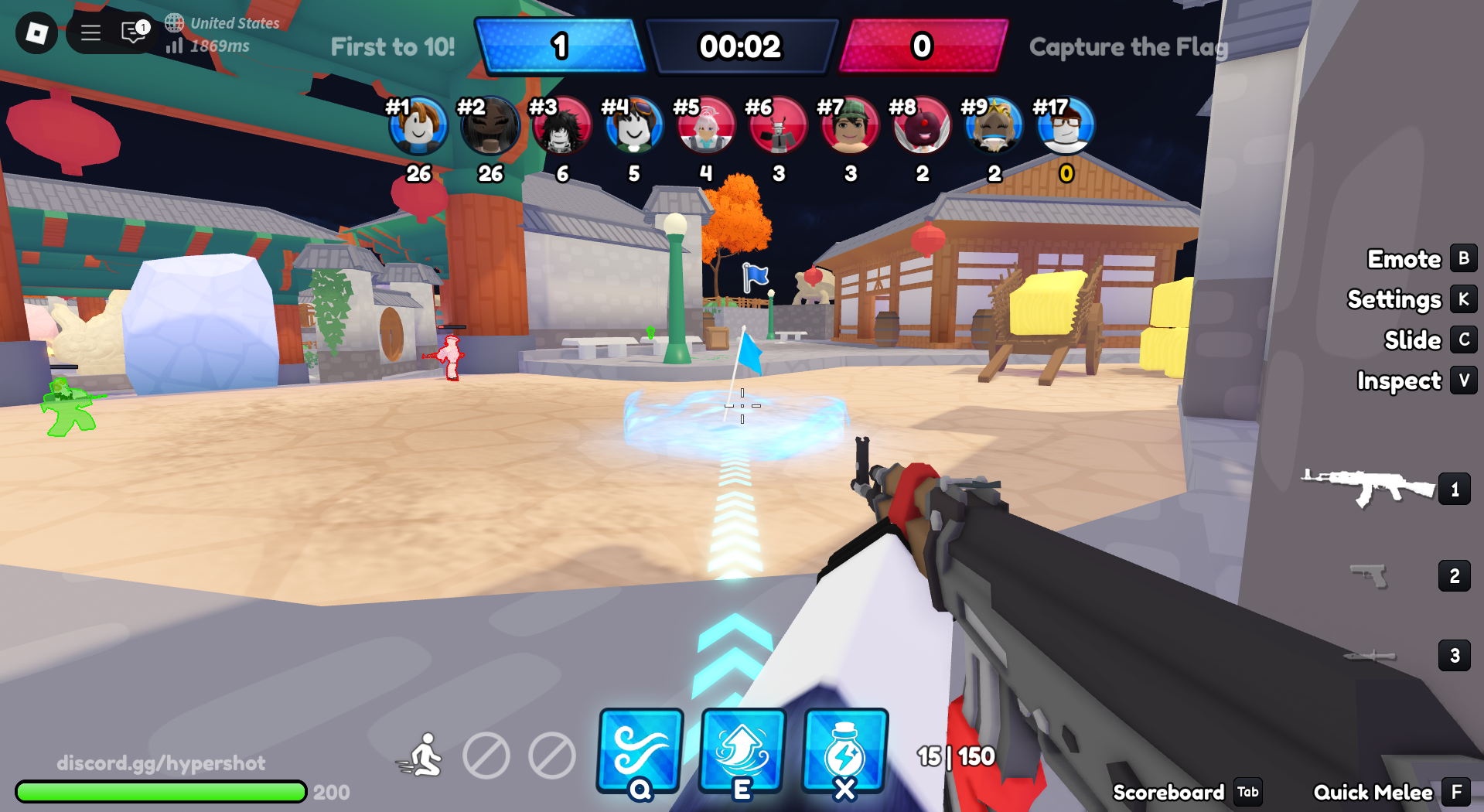 Strategic objective completion in Hypershot (Image via Roblox Corporation)