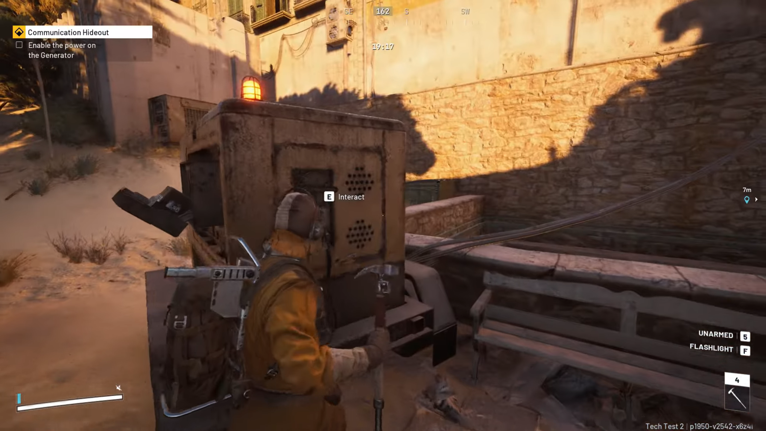 Put the battery inside the generator and activate it (Image via Embark Studios)