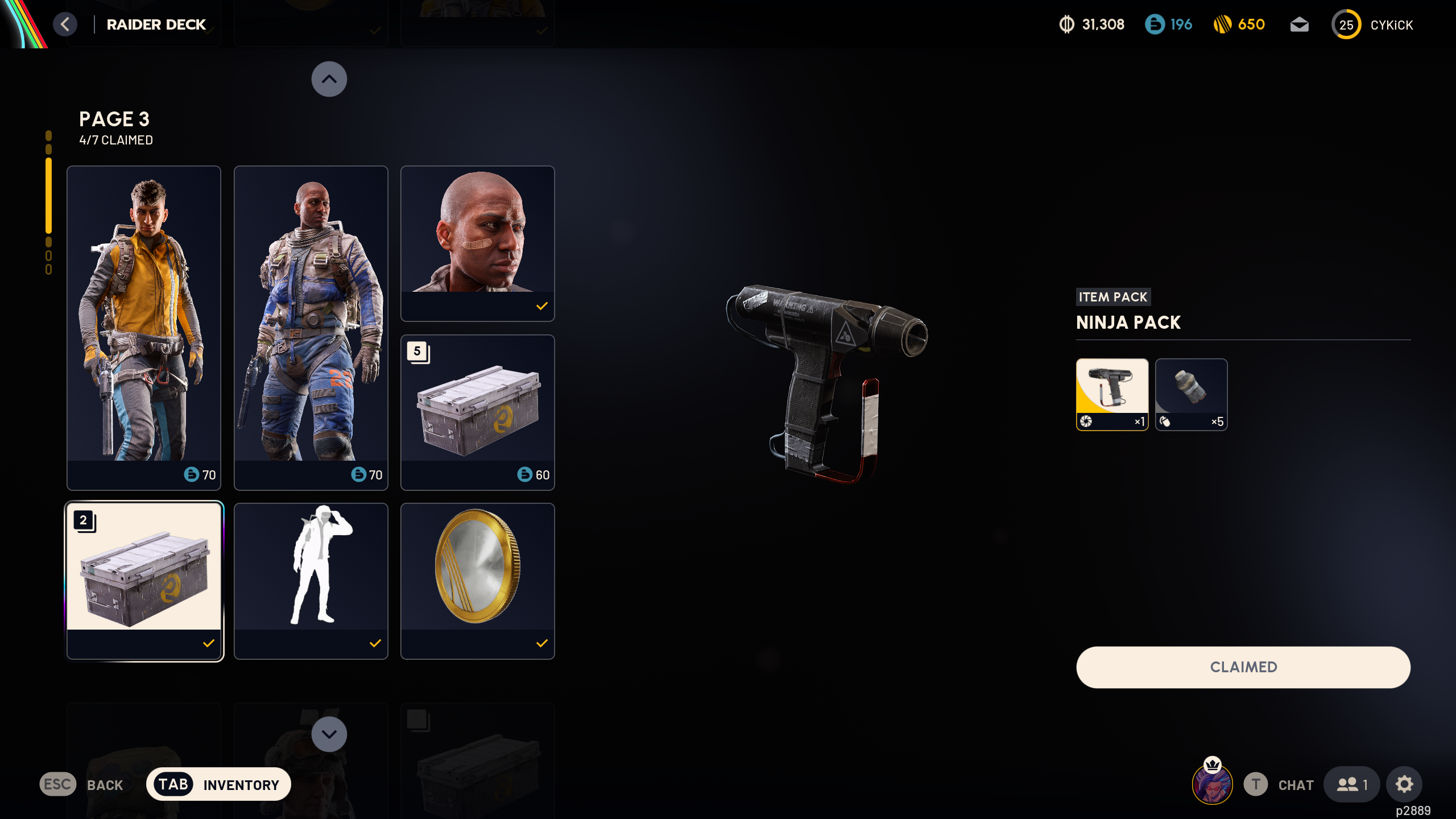 Deck System Rewards (Image via Embark Studios)