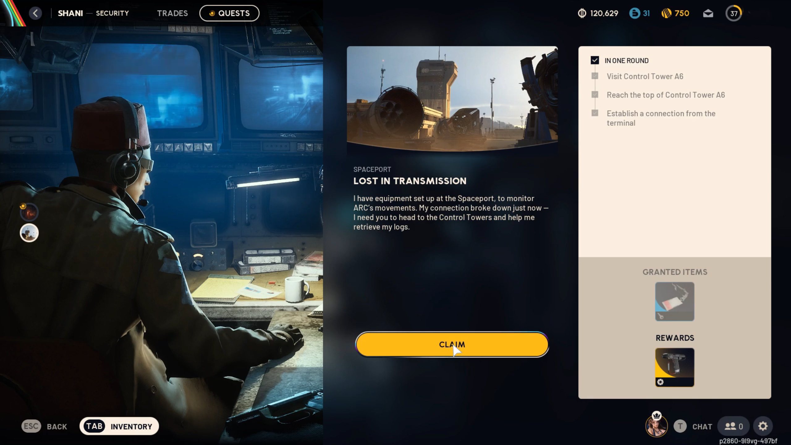 Mission Completion Reward (Image via Embark Studios)