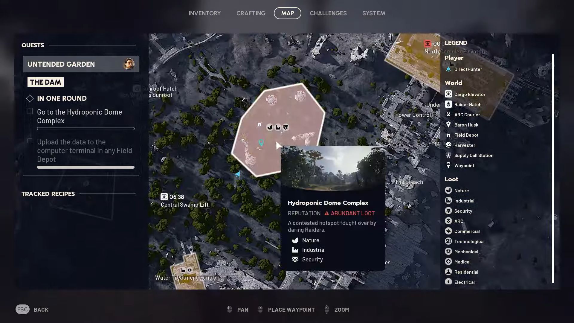 Hydroponic Dome Complex map reference in Arc Raiders