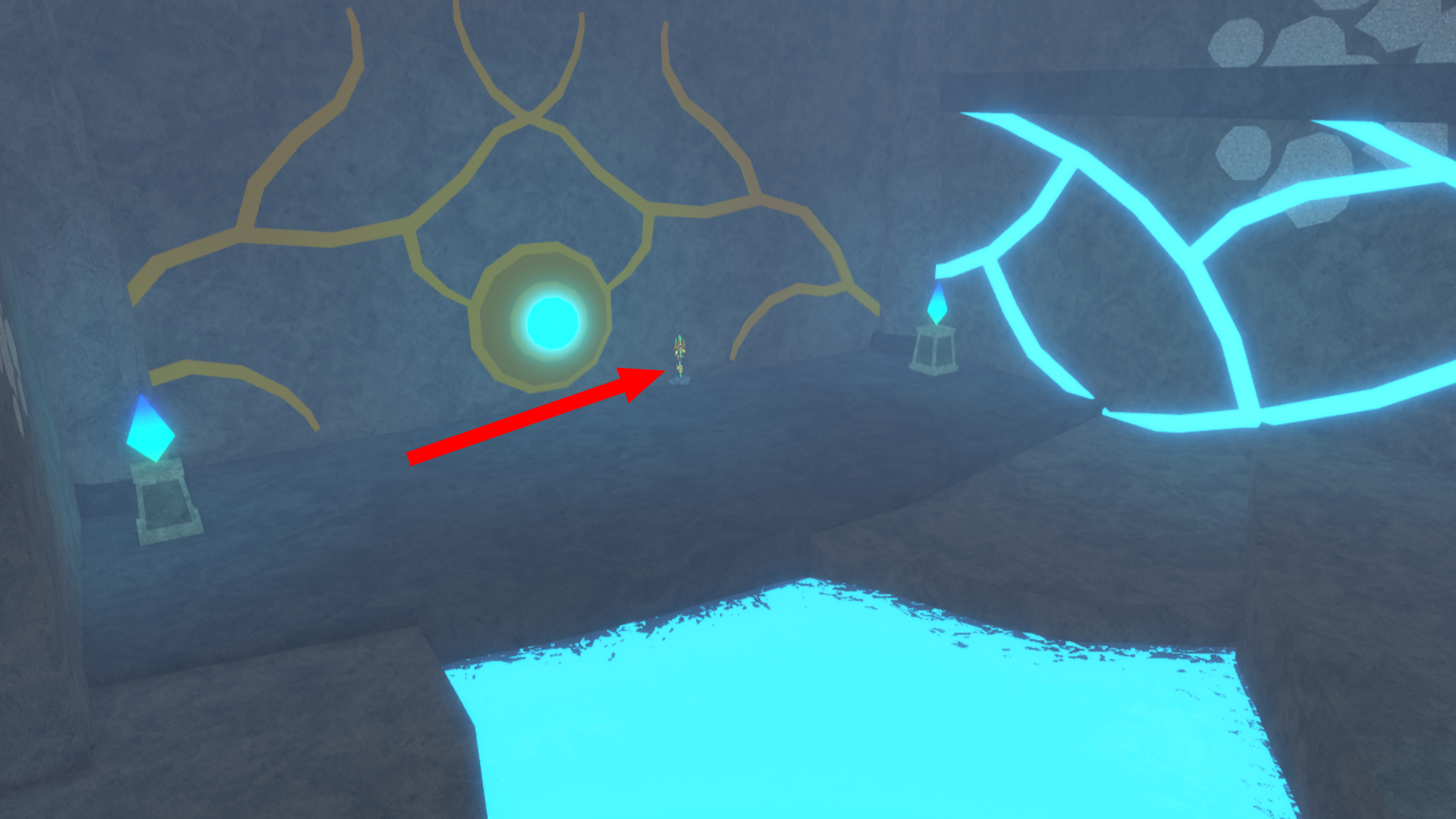 You can buy the rod after unlocking the fishing area of Poseidon's Temple in Atlantis (Image via Roblox Corporation)