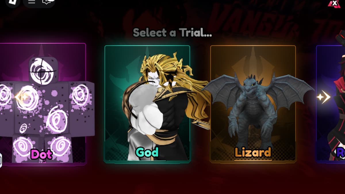 Trial units in Anime Vanguards