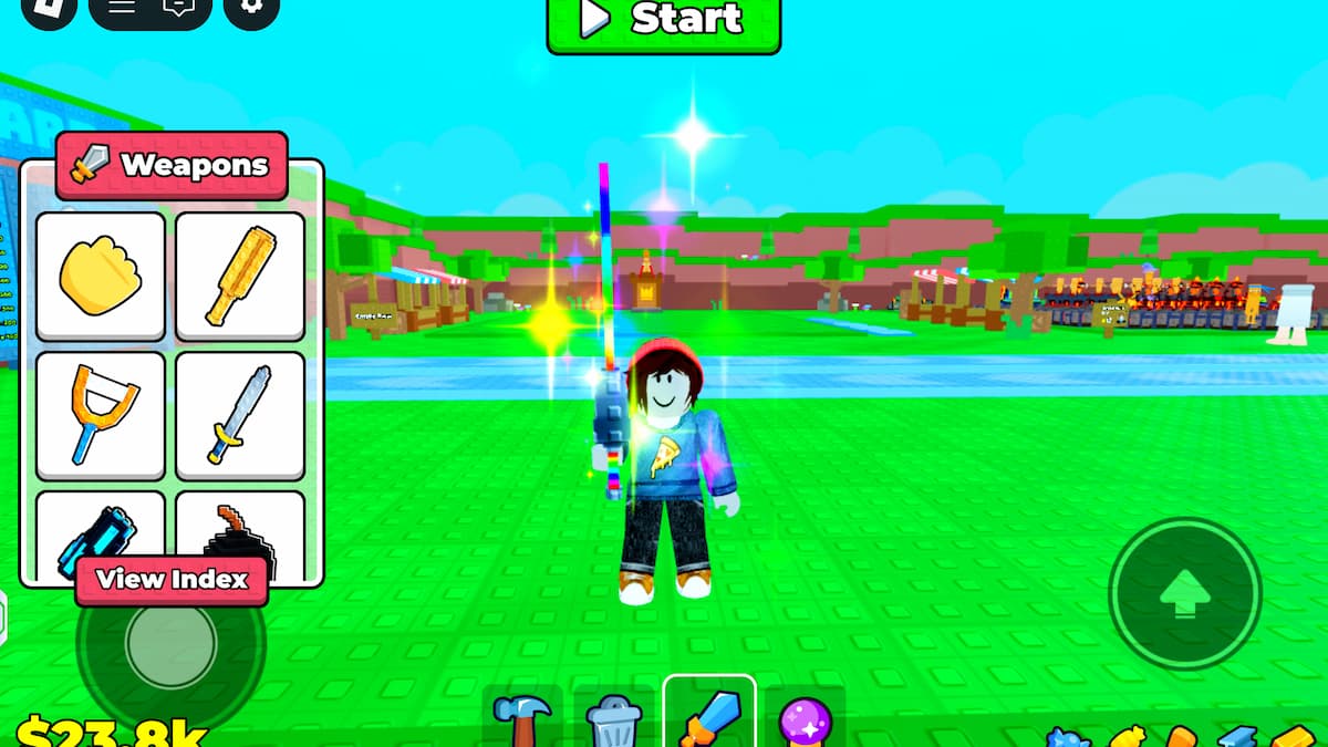 Weapons in Brainrot Royale