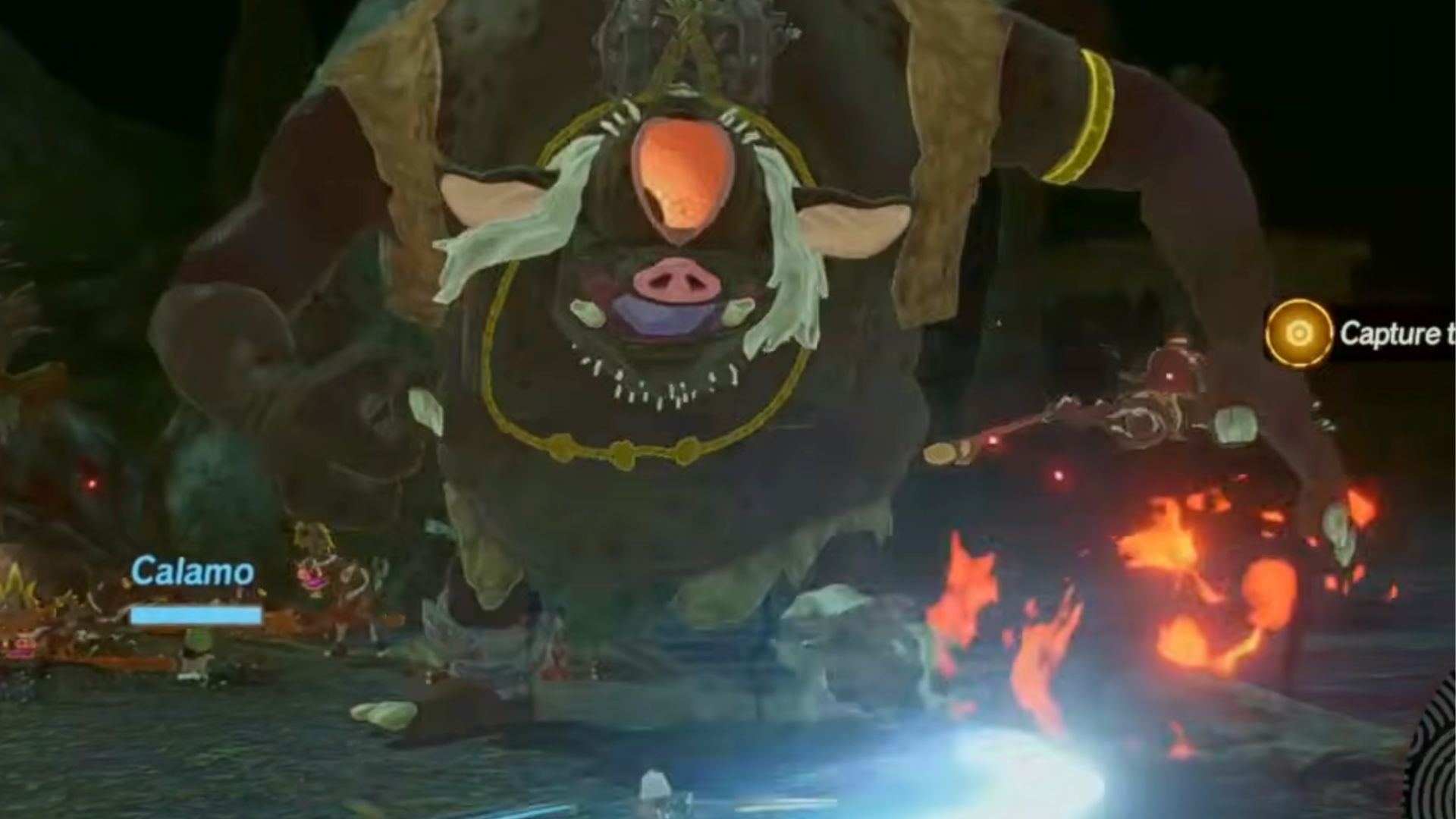 Black Hinox combat tactics visual guide (Image via Nintendo | Koei Tecmo)